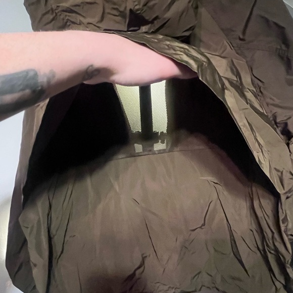 Uniqlo Oversized Parka Jacket with Mesh Vent - Olive Green - S - Picture 6 of 6